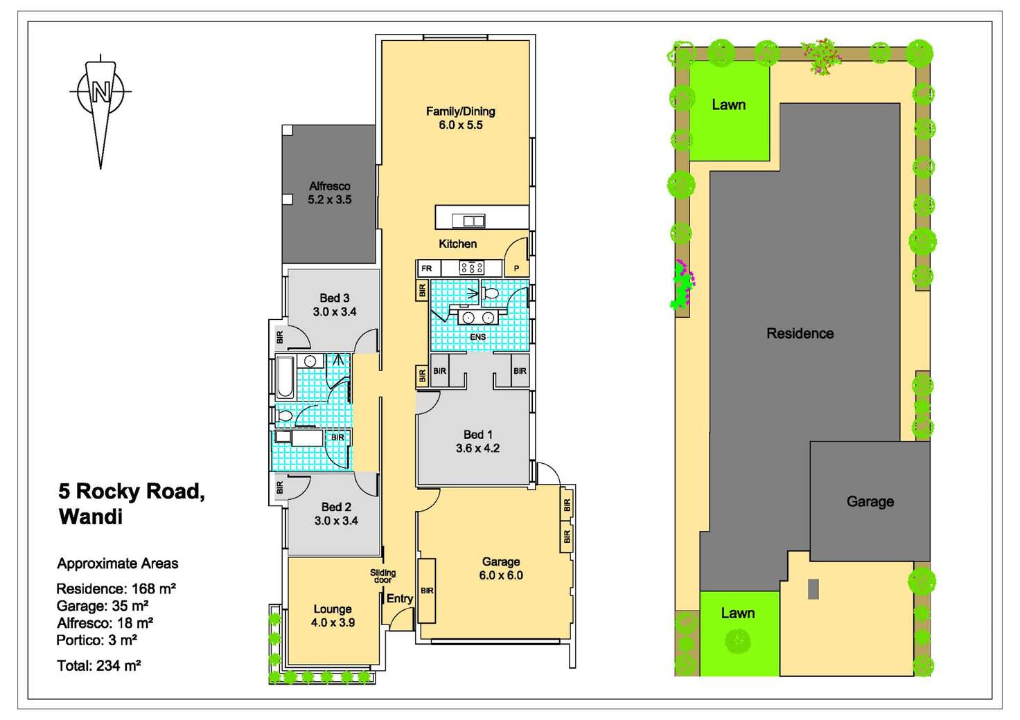 Floorplan of Homely house listing, 5 Rocky Road, Wandi WA 6167
