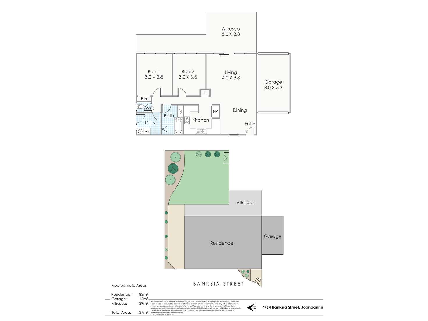 Floorplan of Homely villa listing, 4/64 Banksia Street, Joondanna WA 6060