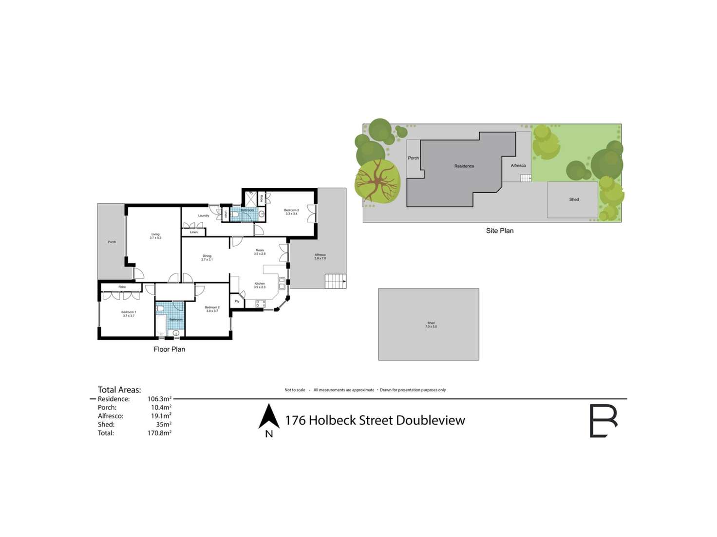 Floorplan of Homely house listing, 176 Holbeck Street, Doubleview WA 6018