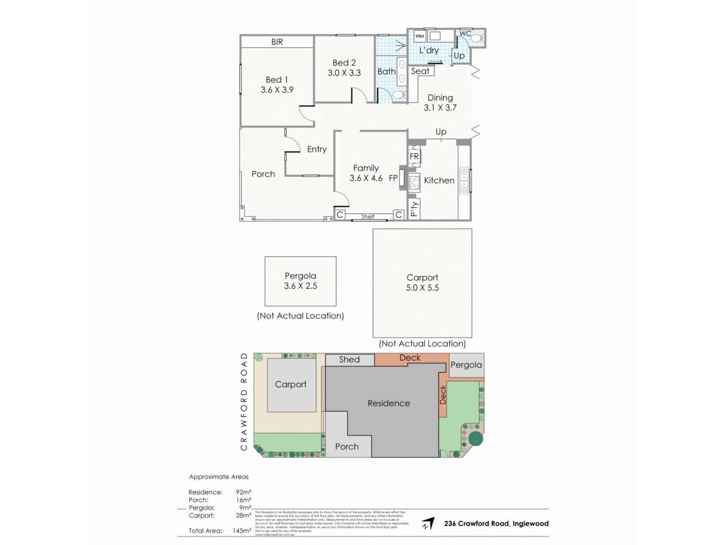 Floorplan of Homely house listing, 236 Crawford Road, Inglewood WA 6052