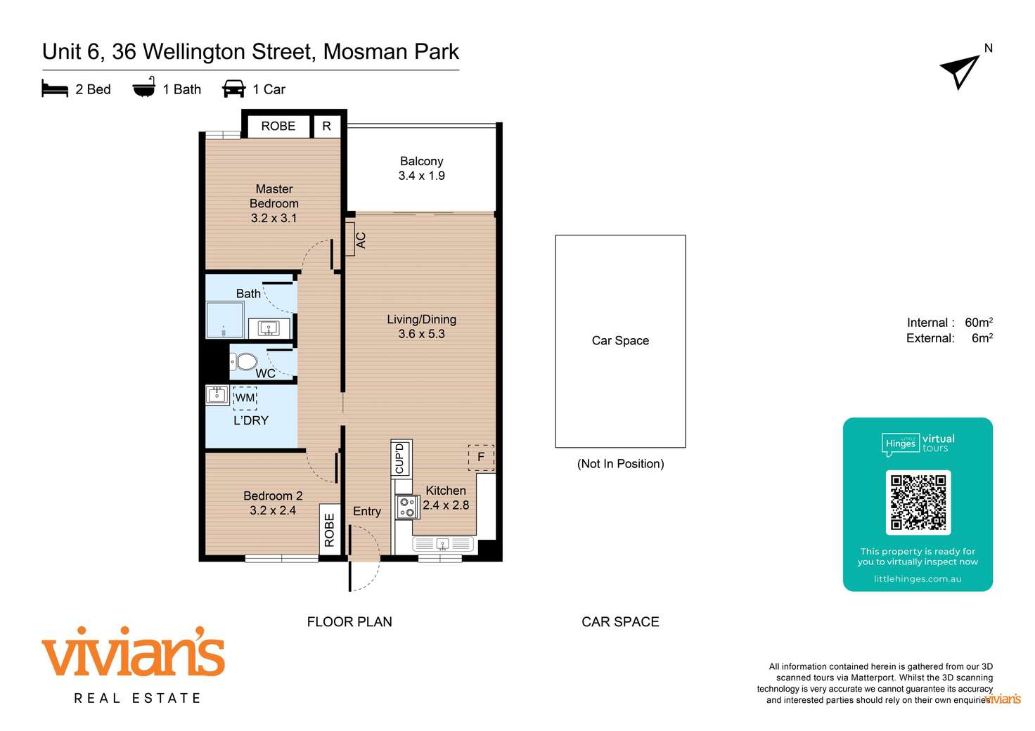 Floorplan of Homely apartment listing, 6/36 Wellington Street, Mosman Park WA 6012