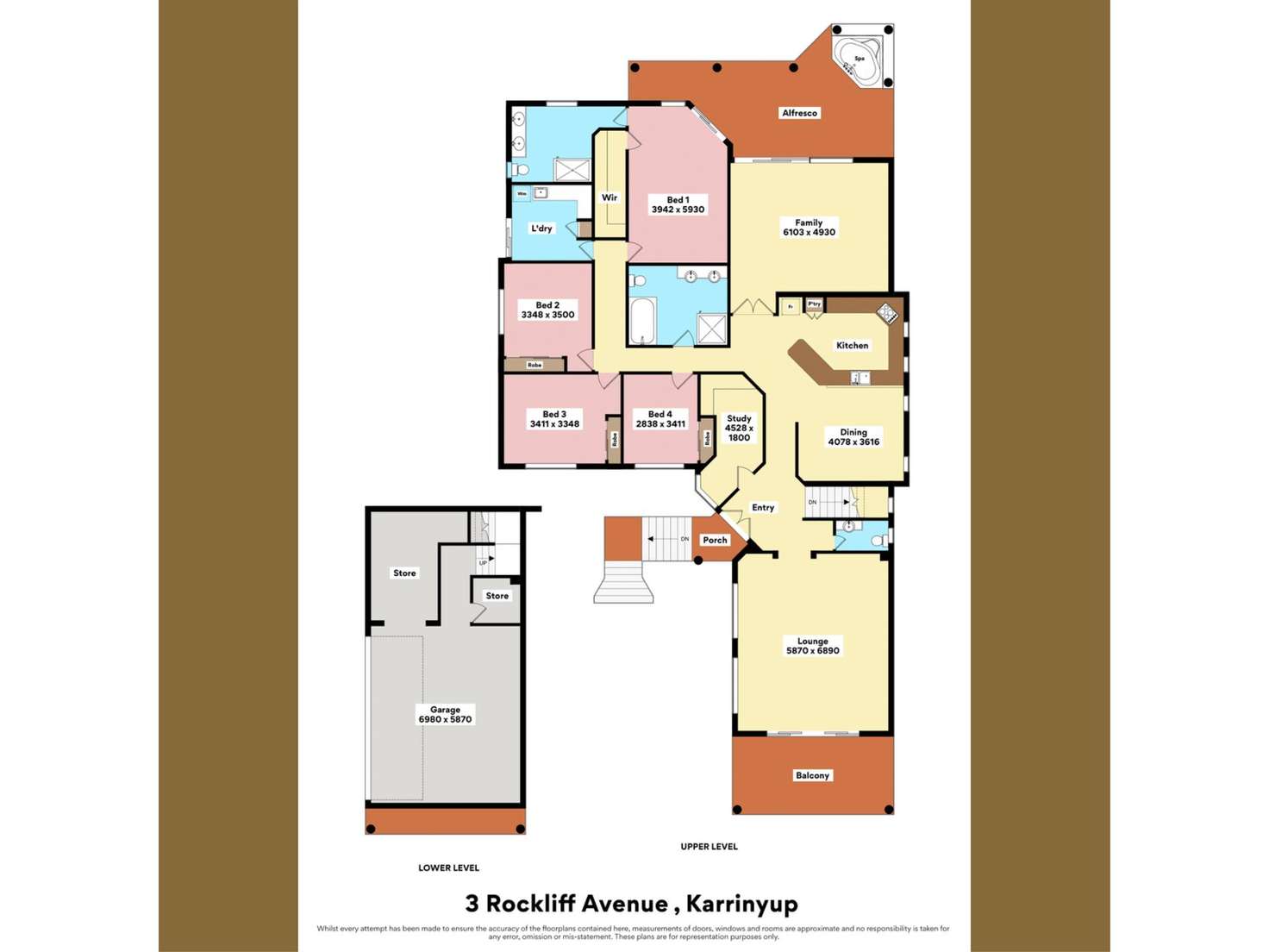 Floorplan of Homely house listing, 3 Rockliff Avenue, Karrinyup WA 6018