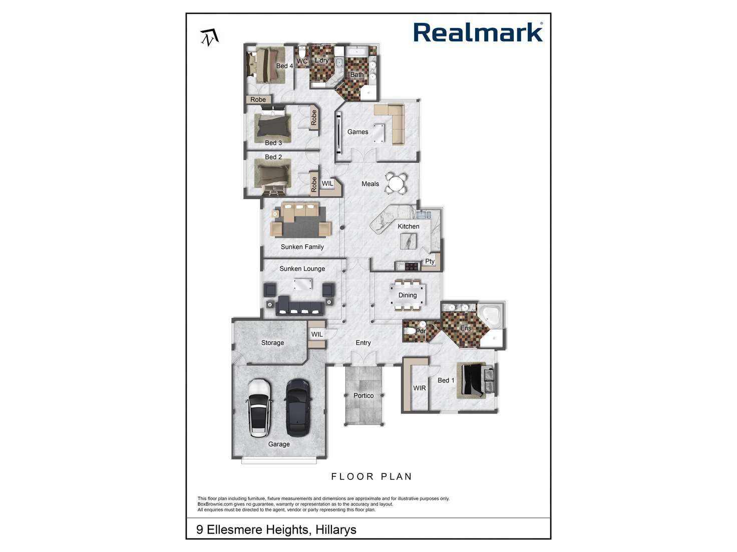 Floorplan of Homely house listing, 9 Ellesmere Heights, Hillarys WA 6025