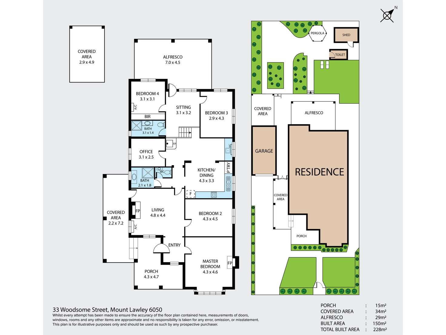 Floorplan of Homely house listing, 33 Woodsome Street, Mount Lawley WA 6050