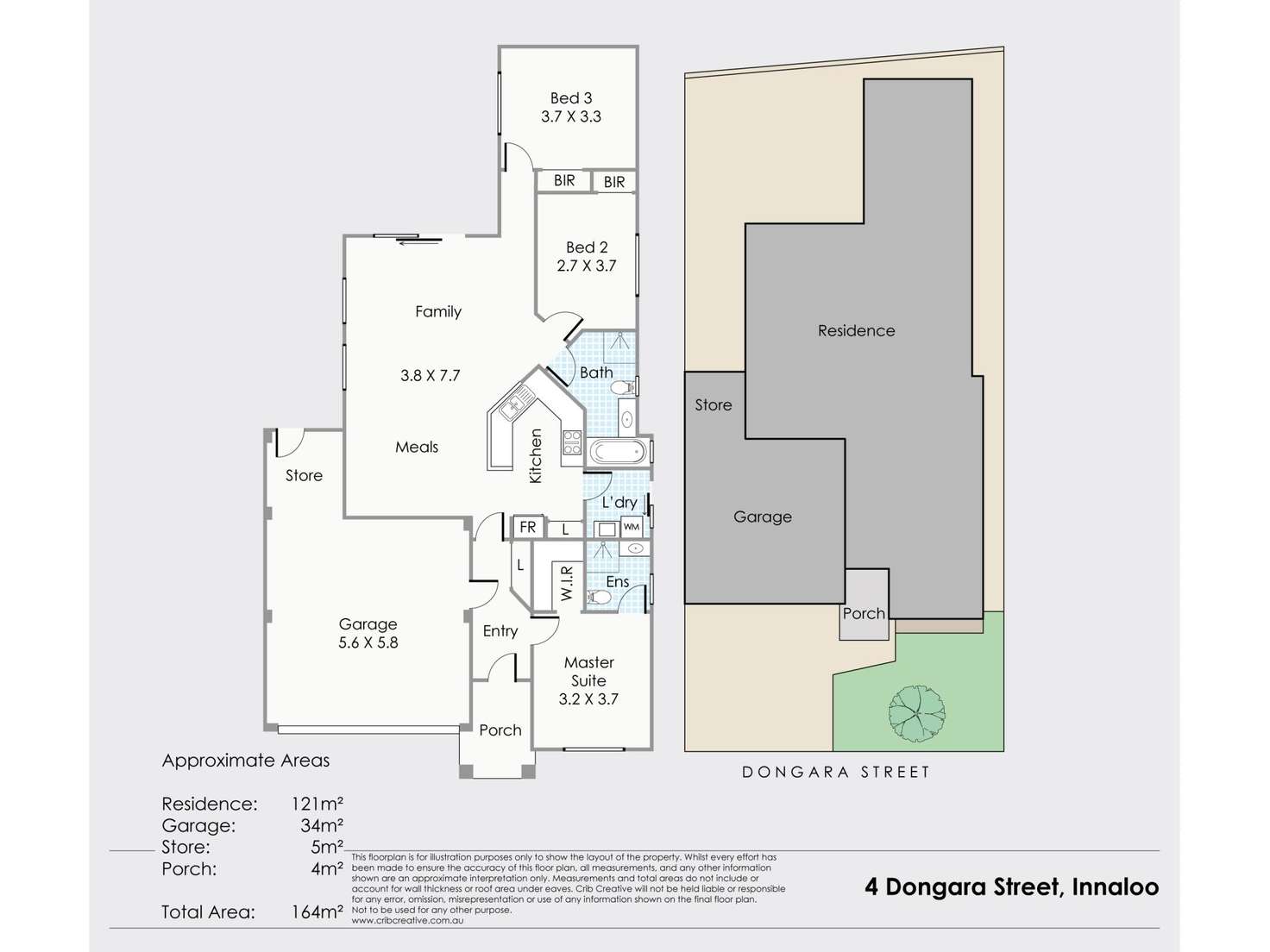 Floorplan of Homely villa listing, 4 Dongara Street, Innaloo WA 6018