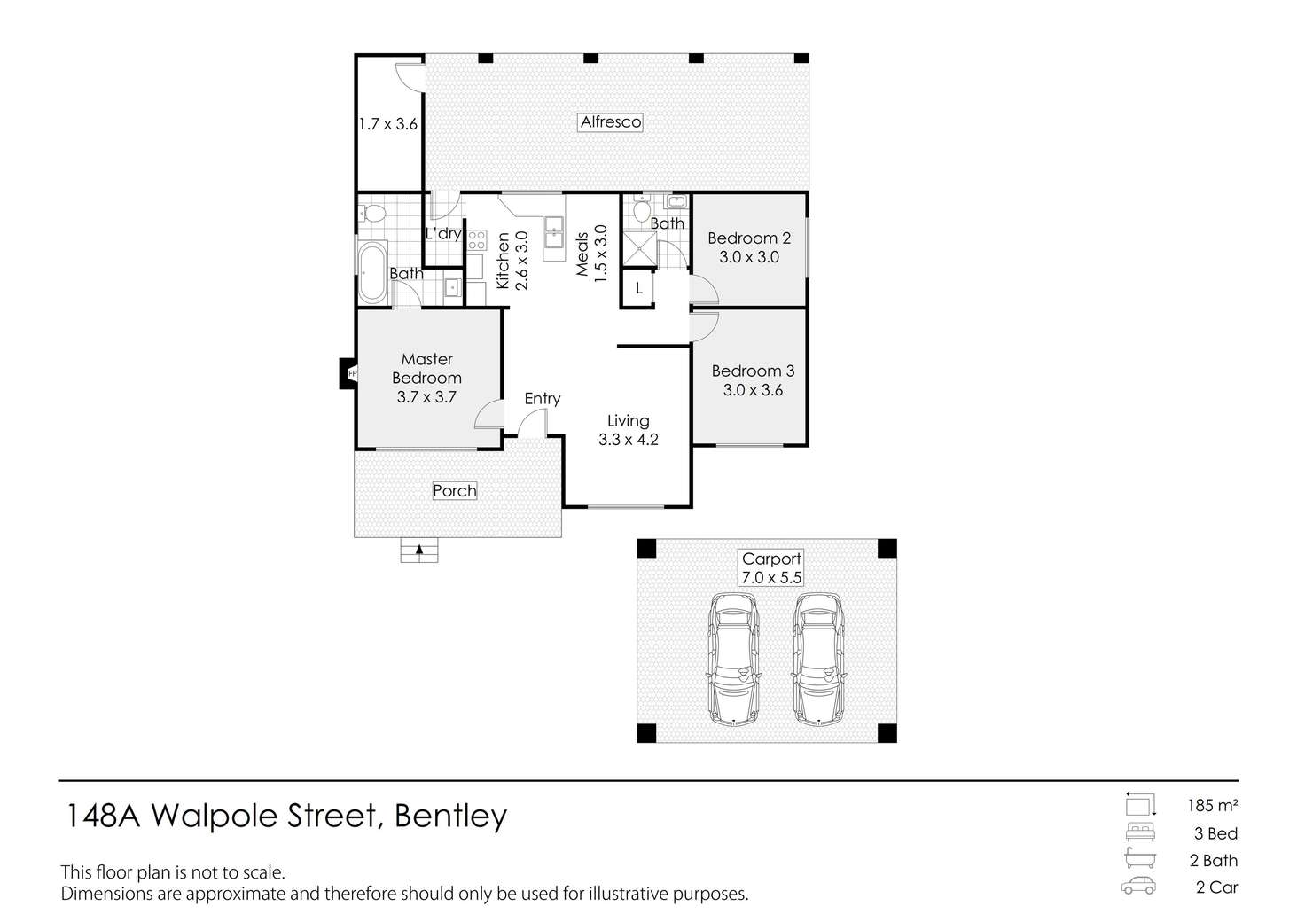 Floorplan of Homely house listing, 148A Walpole Street, Bentley WA 6102