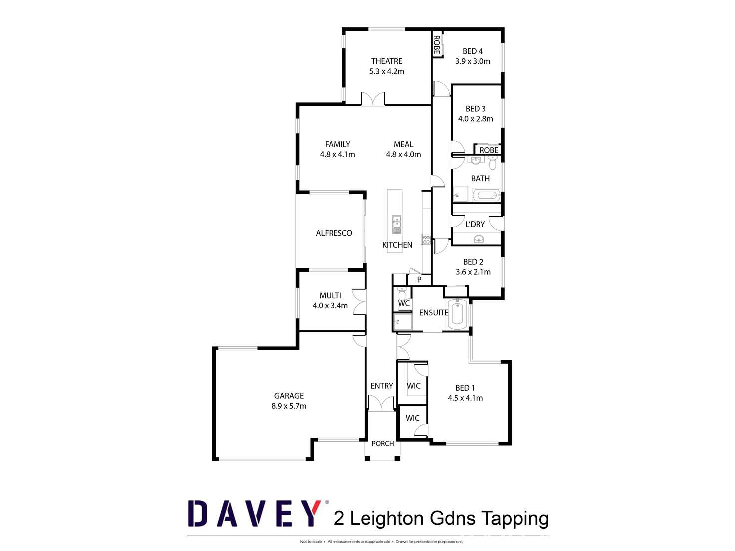 Floorplan of Homely house listing, 2 Leighton Gardens, Tapping WA 6065