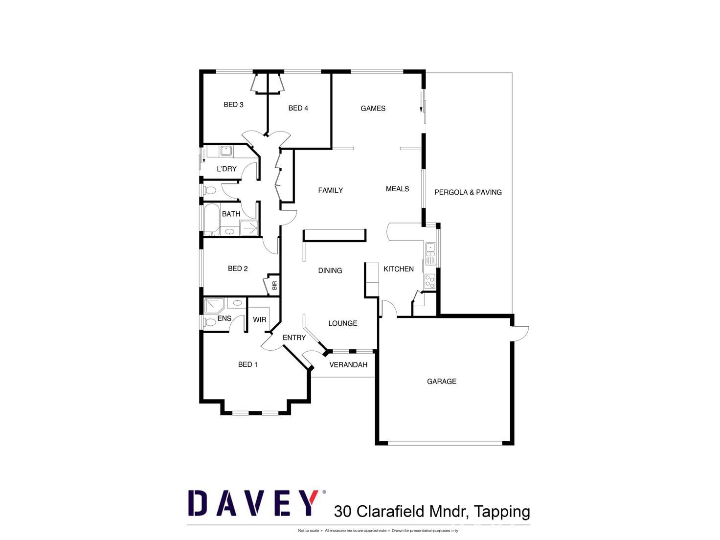 Floorplan of Homely house listing, 30 Clarafield Meander, Tapping WA 6065