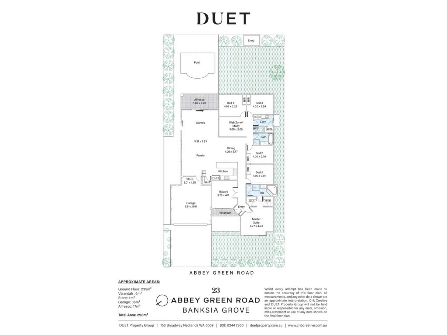 Floorplan of Homely house listing, 23 Abbey Green Road, Banksia Grove WA 6031