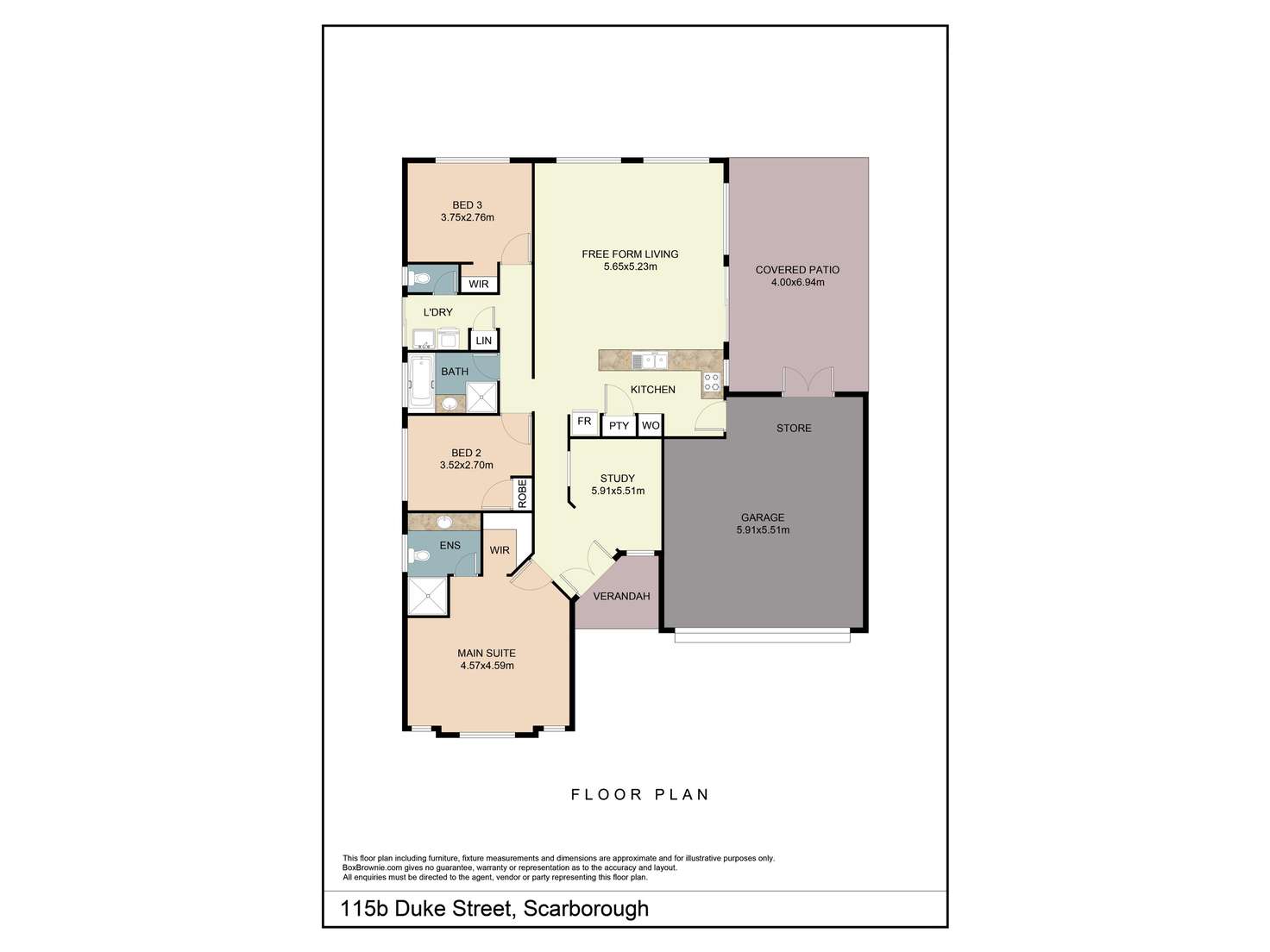 Floorplan of Homely house listing, 115b Duke Street, Scarborough WA 6019