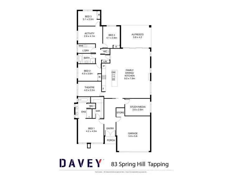 Floorplan of Homely house listing, 83 Spring Hill, Tapping WA 6065