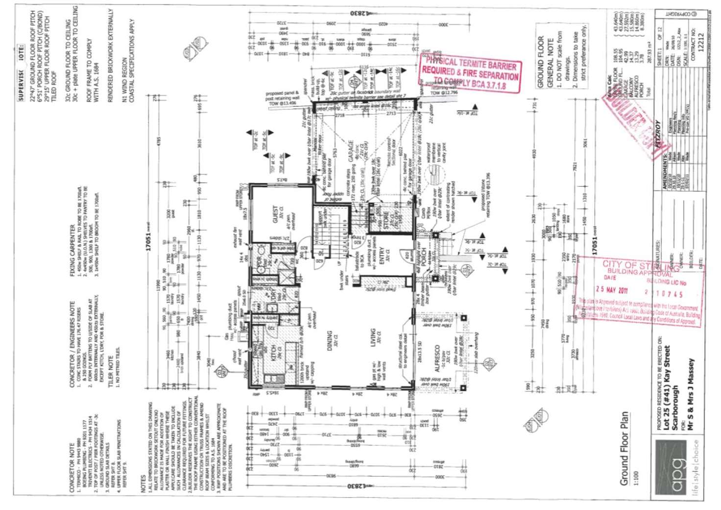 Floorplan of Homely townhouse listing, 41B Kay Street, Scarborough WA 6019