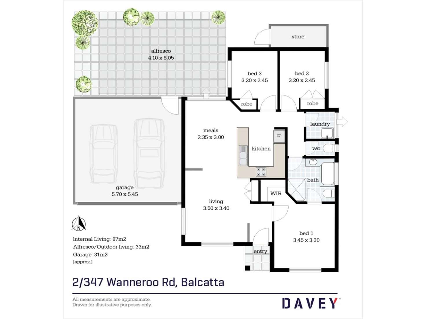 Floorplan of Homely villa listing, 2/347 Wanneroo Road, Balcatta WA 6021