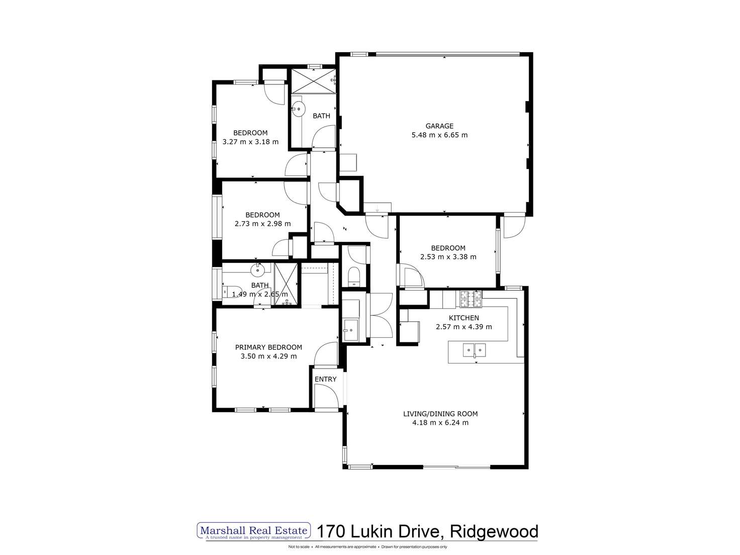 Floorplan of Homely house listing, 170 Lukin Drive, Ridgewood WA 6030