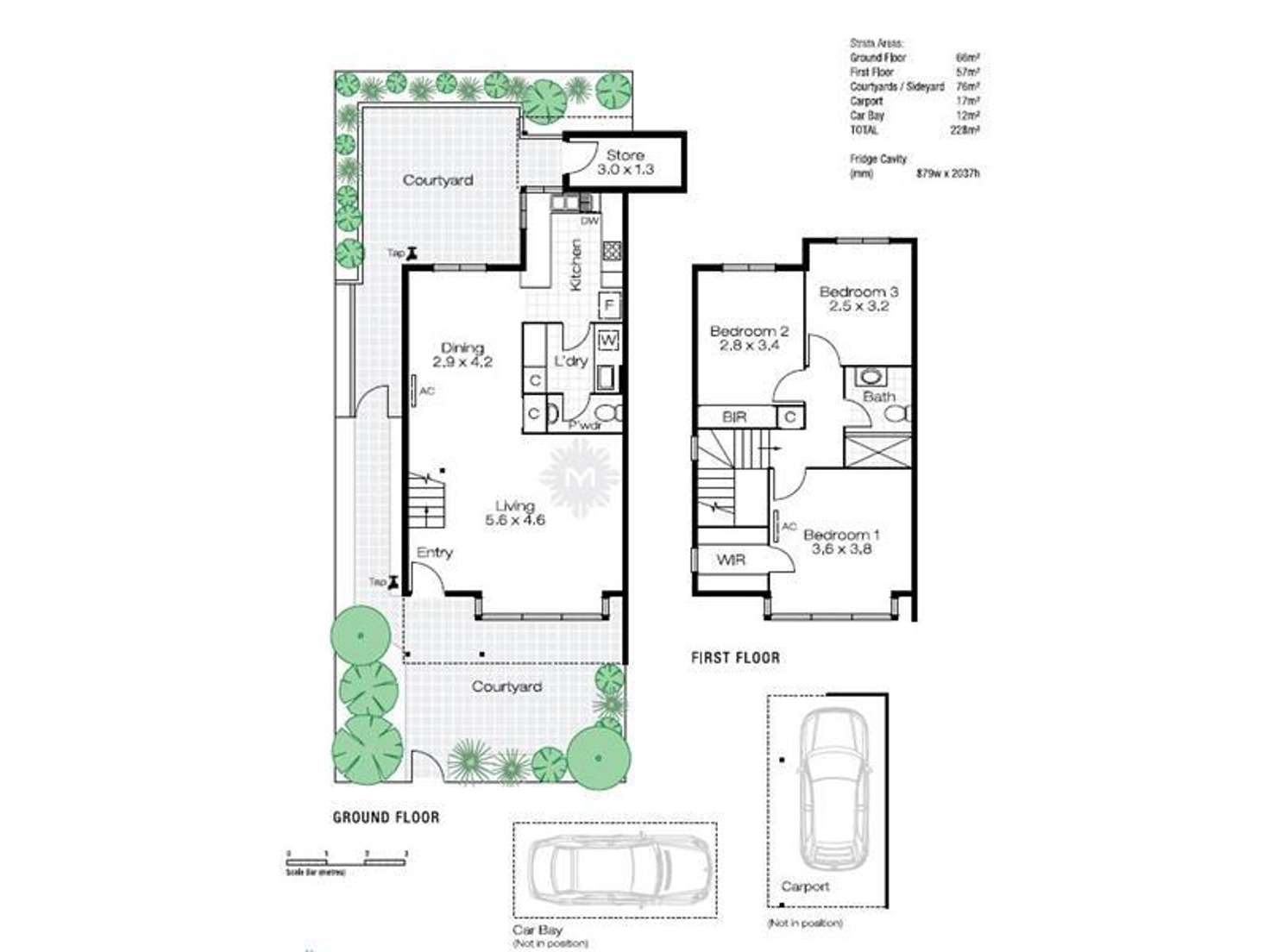 Floorplan of Homely townhouse listing, 2/65 Austin Street, Shenton Park WA 6008