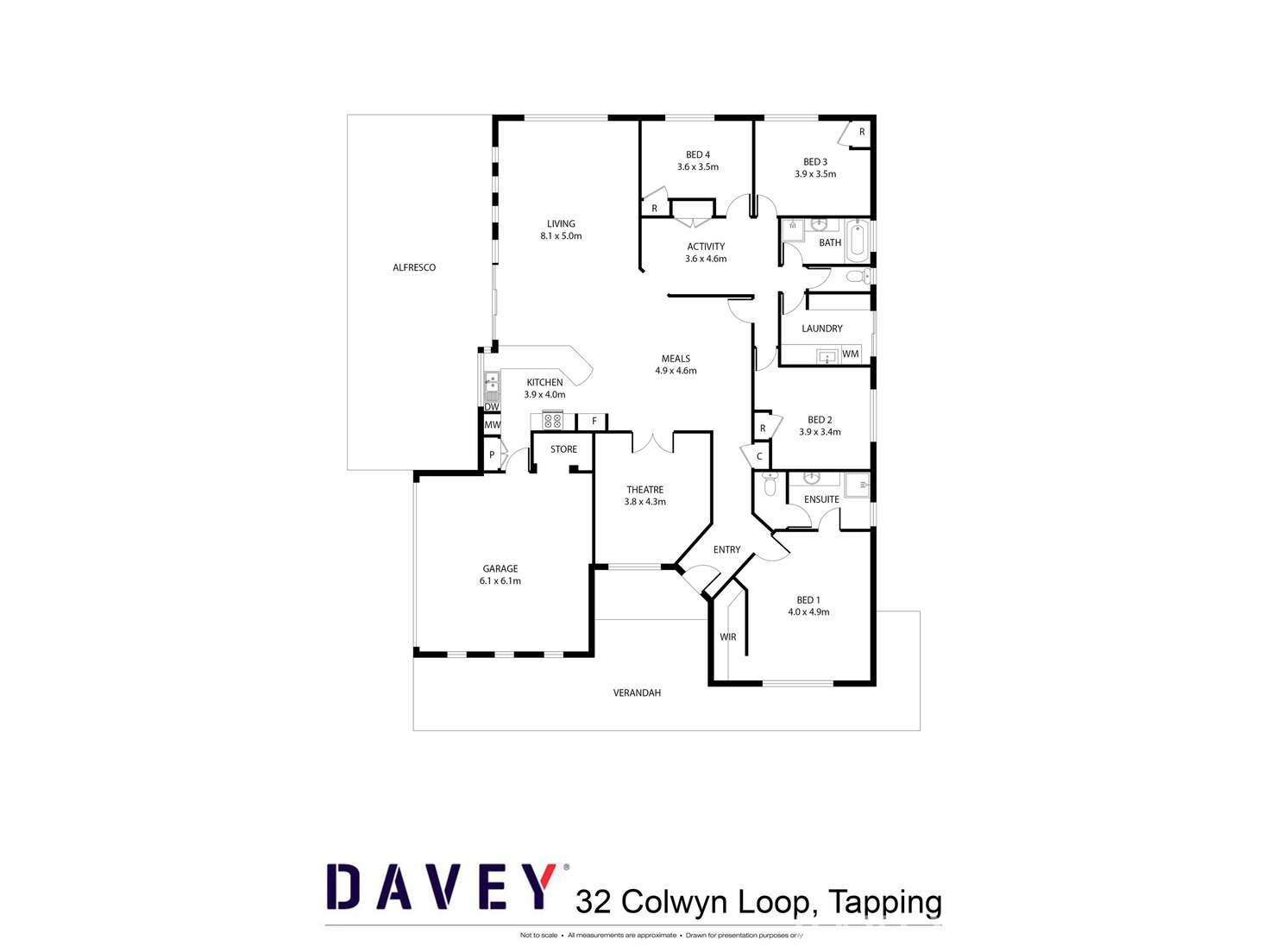 Floorplan of Homely house listing, 32 Colwyn Loop, Tapping WA 6065