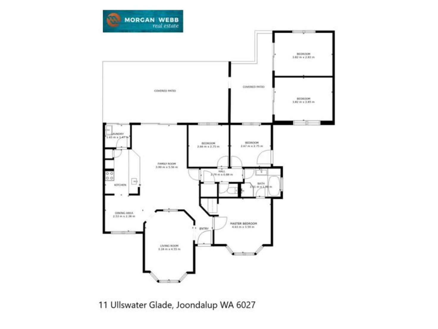 Floorplan of Homely house listing, 11 Ullswater Glade, Joondalup WA 6027