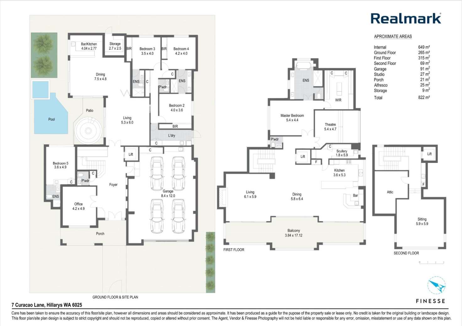 Floorplan of Homely house listing, 7 Curacao lane, Hillarys WA 6025