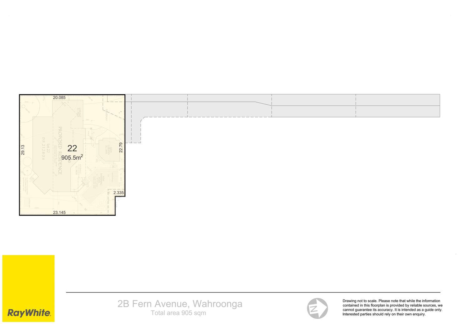 Floorplan of Homely residentialLand listing, 2B Fern Avenue, Wahroonga NSW 2076