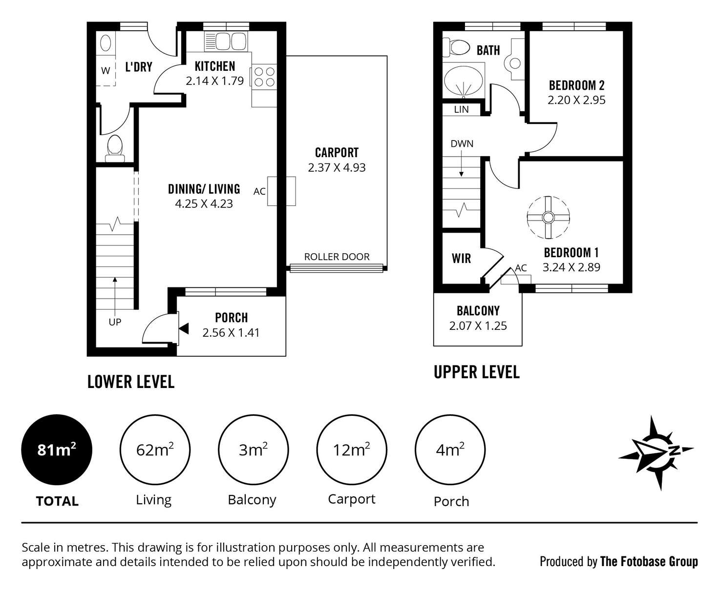 Floorplan of Homely townhouse listing, 1/317 Military Road, Semaphore Park SA 5019