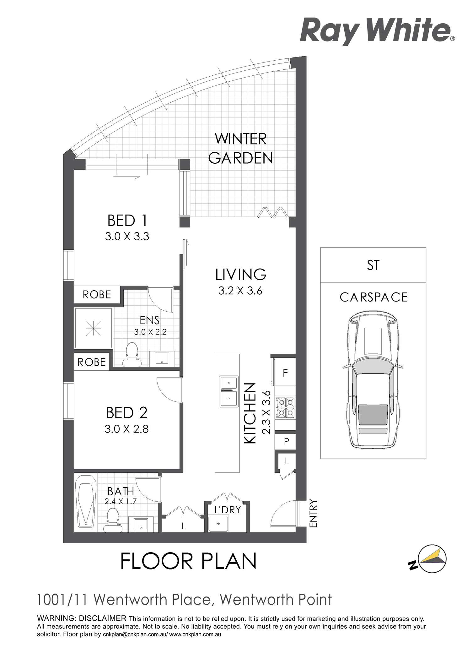 Floorplan of Homely apartment listing, 1001/11 Wentworth Place, Wentworth Point NSW 2127