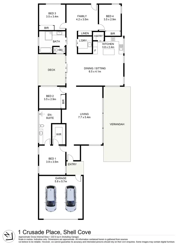 Floorplan of Homely house listing, 1 Crusade Place, Shell Cove NSW 2529