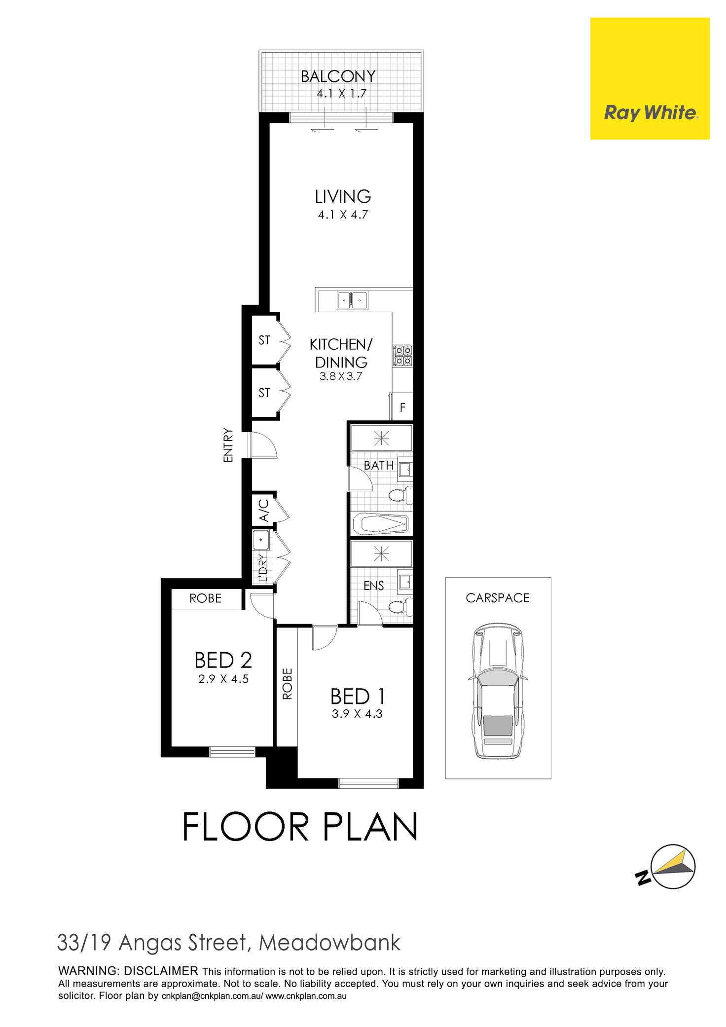 Floorplan of Homely apartment listing, 33/19 Angas Street, Meadowbank NSW 2114