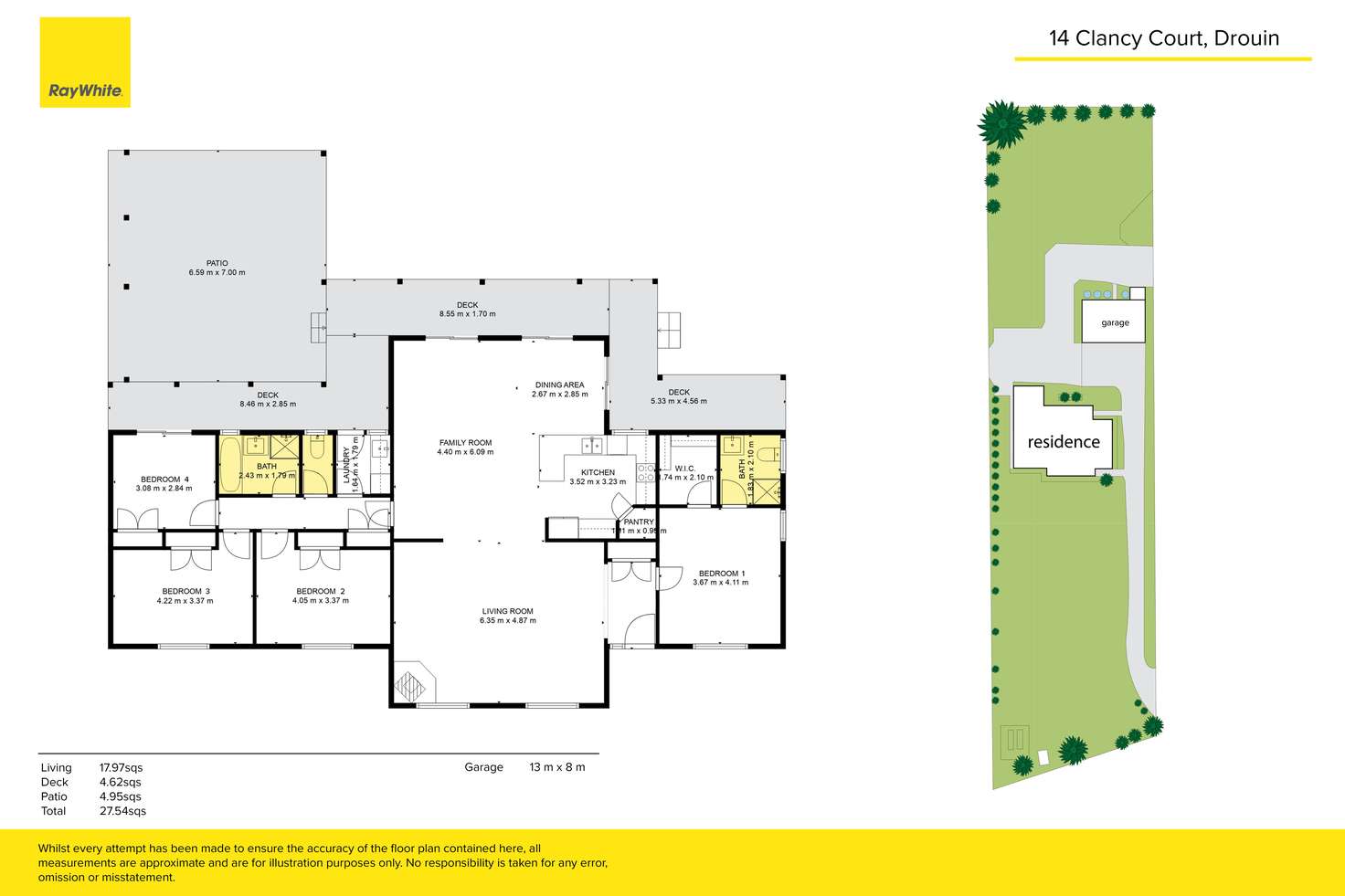 Floorplan of Homely house listing, 14 Clancy Court, Drouin VIC 3818