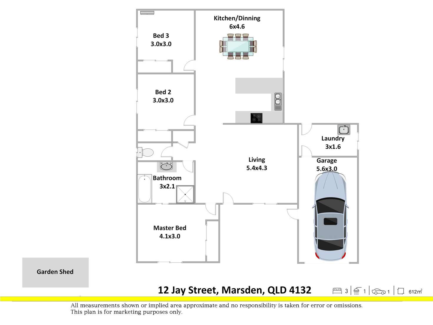 Floorplan of Homely house listing, 12 Jay Street, Marsden QLD 4132