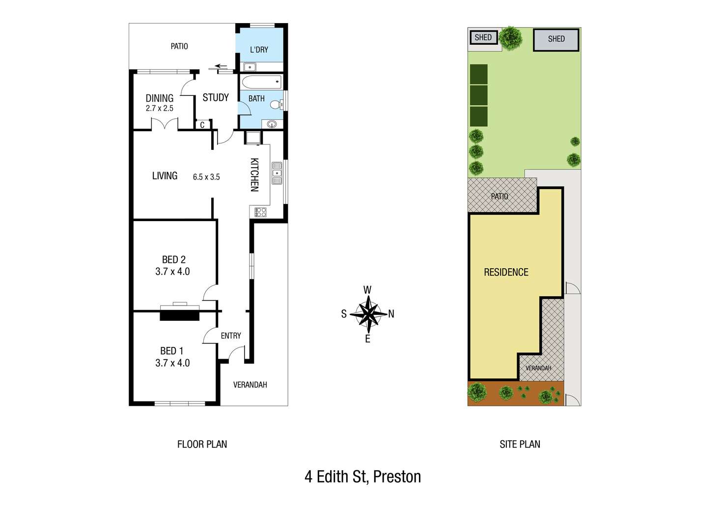 Floorplan of Homely house listing, 4 Edith Street, Preston VIC 3072