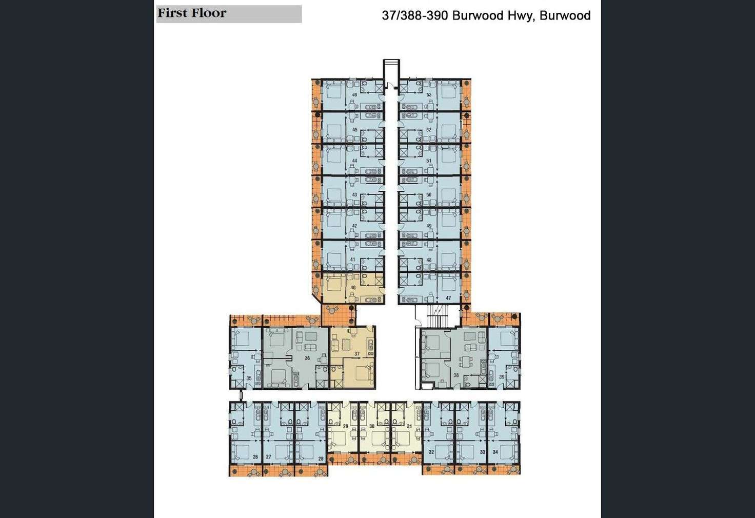 Floorplan of Homely apartment listing, 62/388 Burwood Highway, Burwood VIC 3125