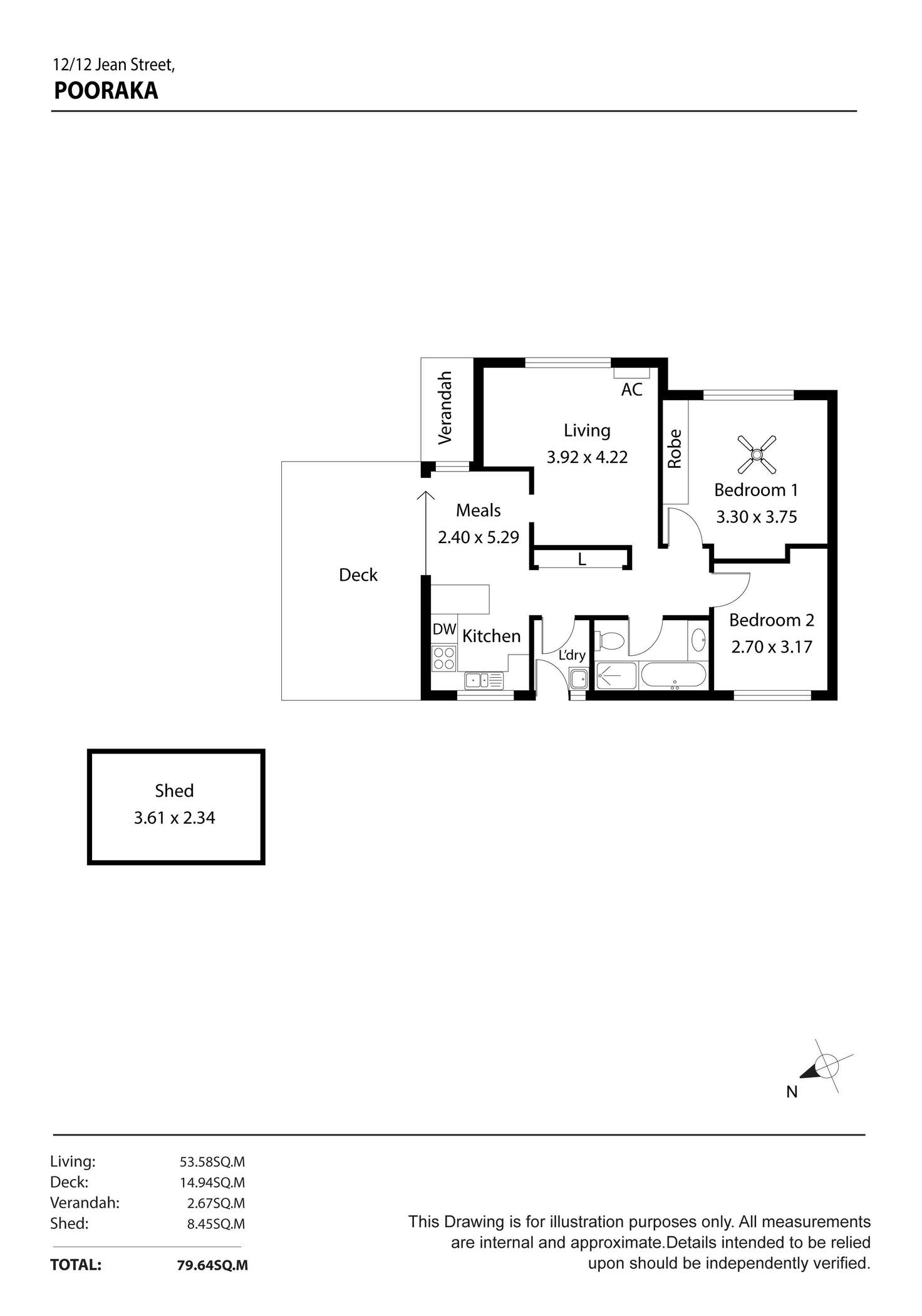 Floorplan of Homely house listing, 12/12 Jean Street, Pooraka SA 5095