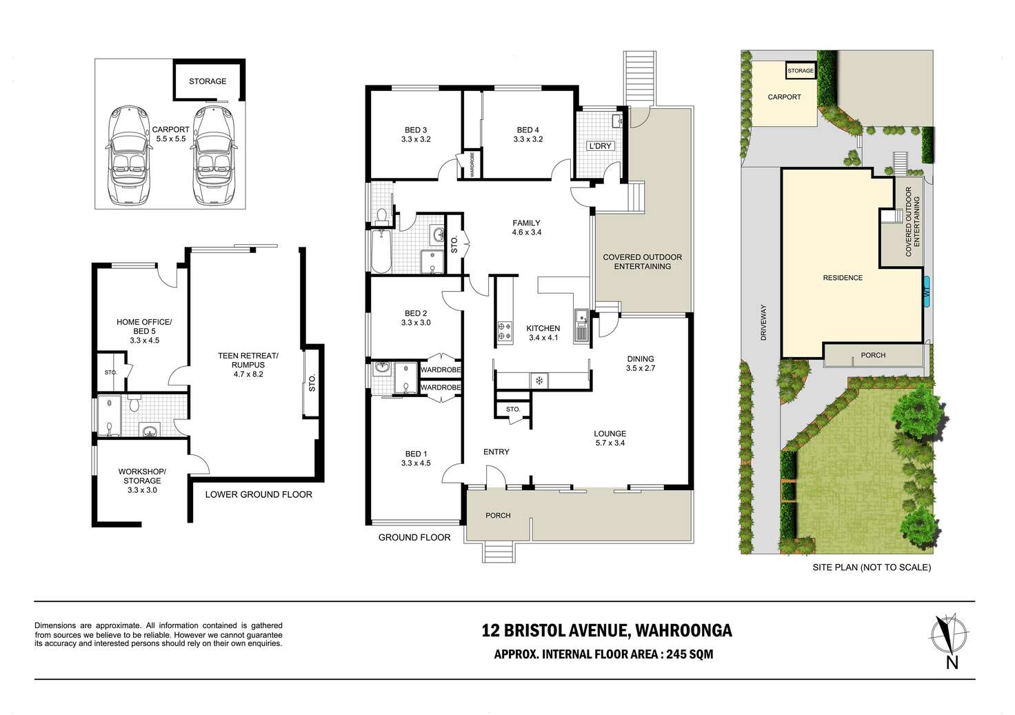 Floorplan of Homely house listing, 12 Bristol Avenue, Wahroonga NSW 2076