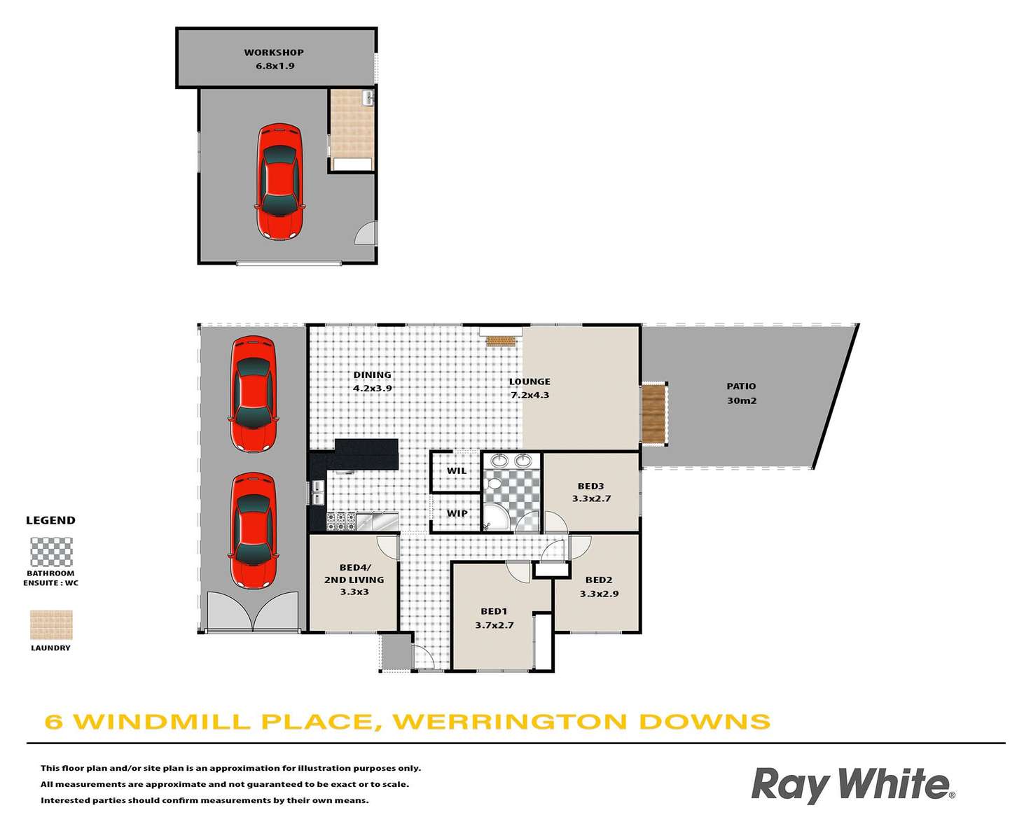 Floorplan of Homely house listing, 6 Windmill Place, Werrington Downs NSW 2747