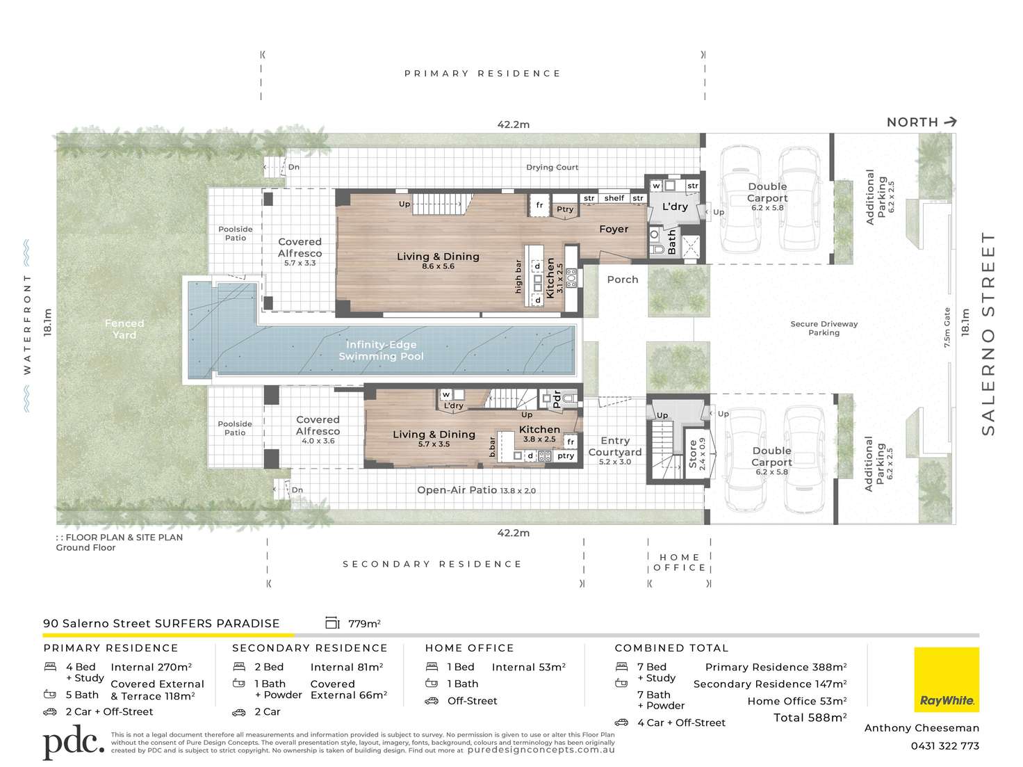 Floorplan of Homely house listing, 90 Salerno Street, Isle of Capri QLD 4217