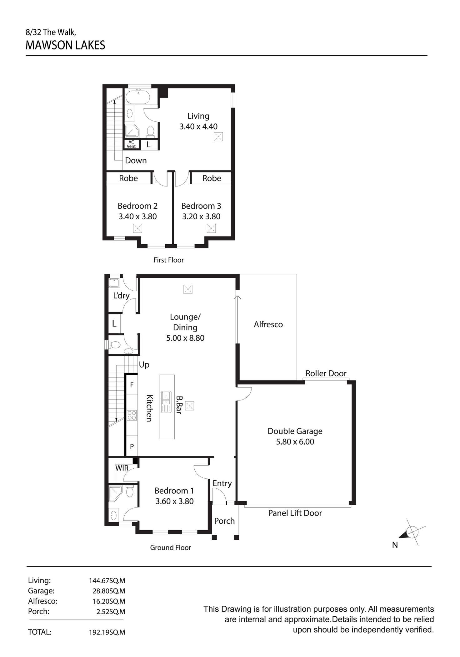 Floorplan of Homely other listing, 8/32 The Walk, Mawson Lakes SA 5095