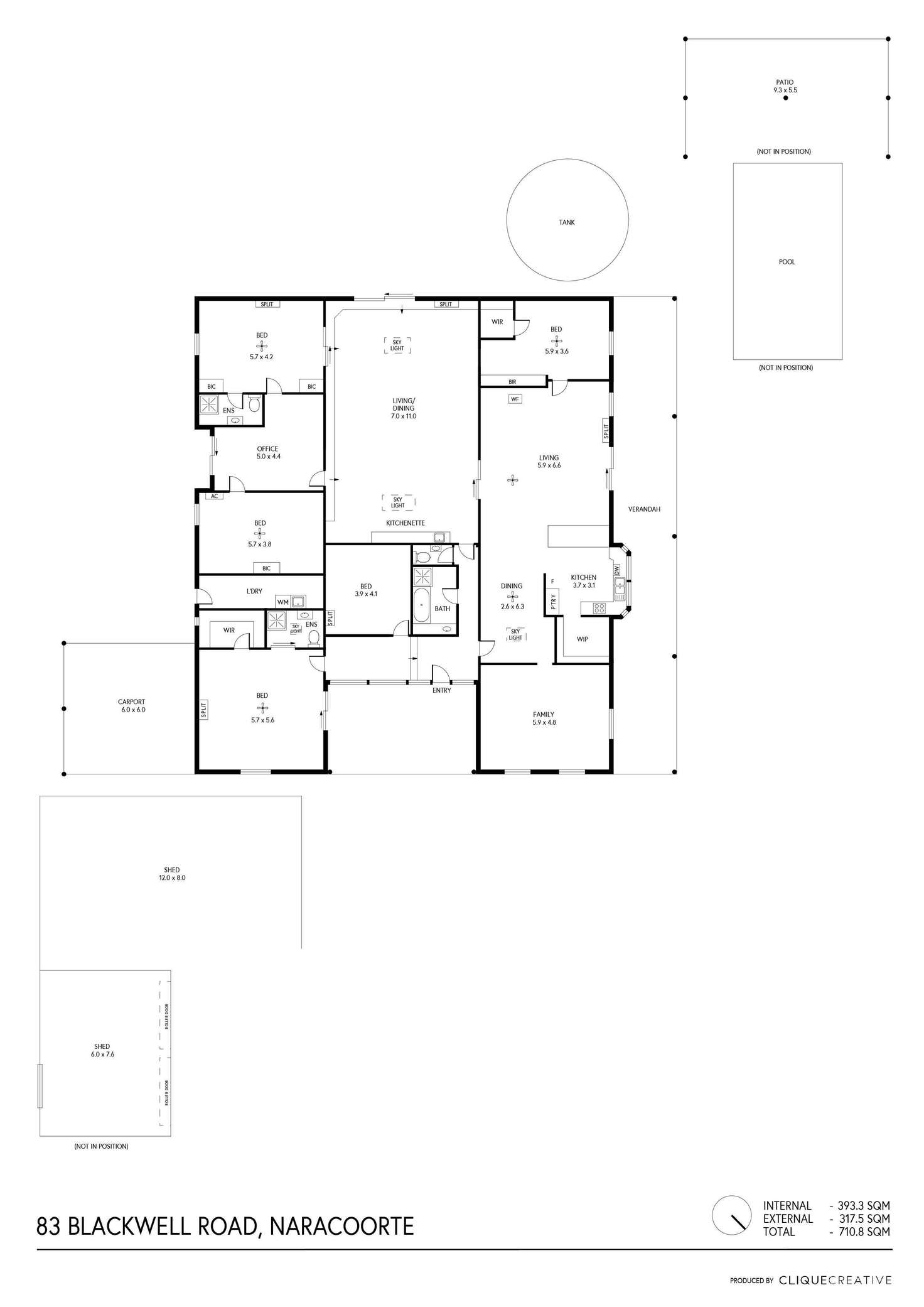 Floorplan of Homely house listing, 83 Blackwell Road, Naracoorte SA 5271