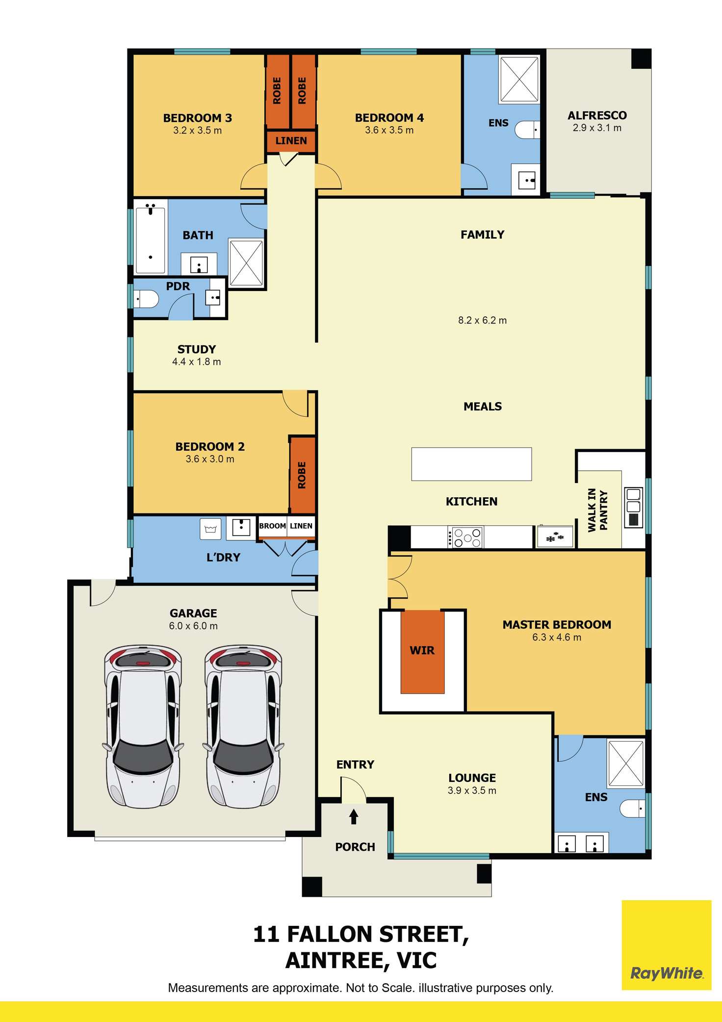 Floorplan of Homely house listing, 11 Fallon Street, Aintree VIC 3336