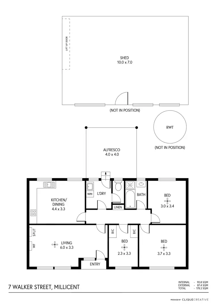 Floorplan of Homely house listing, 7 Walker Street, Millicent SA 5280