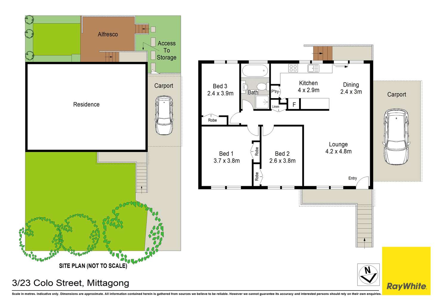 Floorplan of Homely villa listing, 3/23 Colo Street, Mittagong NSW 2575