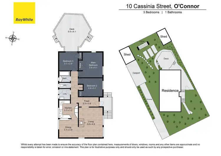 Floorplan of Homely house listing, 10 Cassinia Street, O'connor ACT 2602