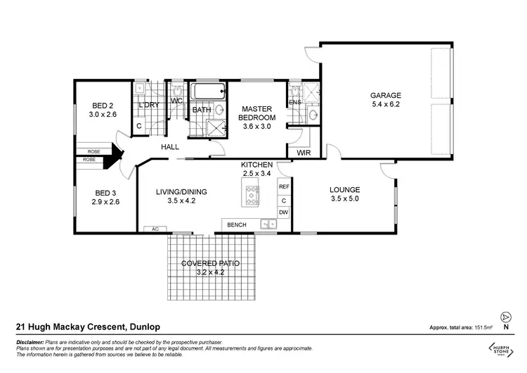 Floorplan of Homely house listing, 21 Hugh Mackay Crescent, Dunlop ACT 2615