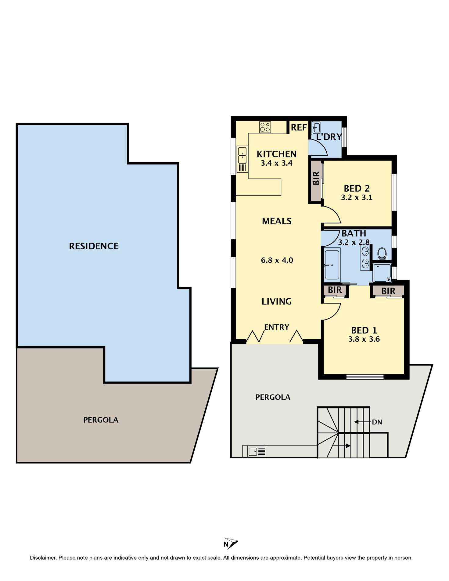 Floorplan of Homely townhouse listing, 4/2 Holmes Street, Brunswick East VIC 3057