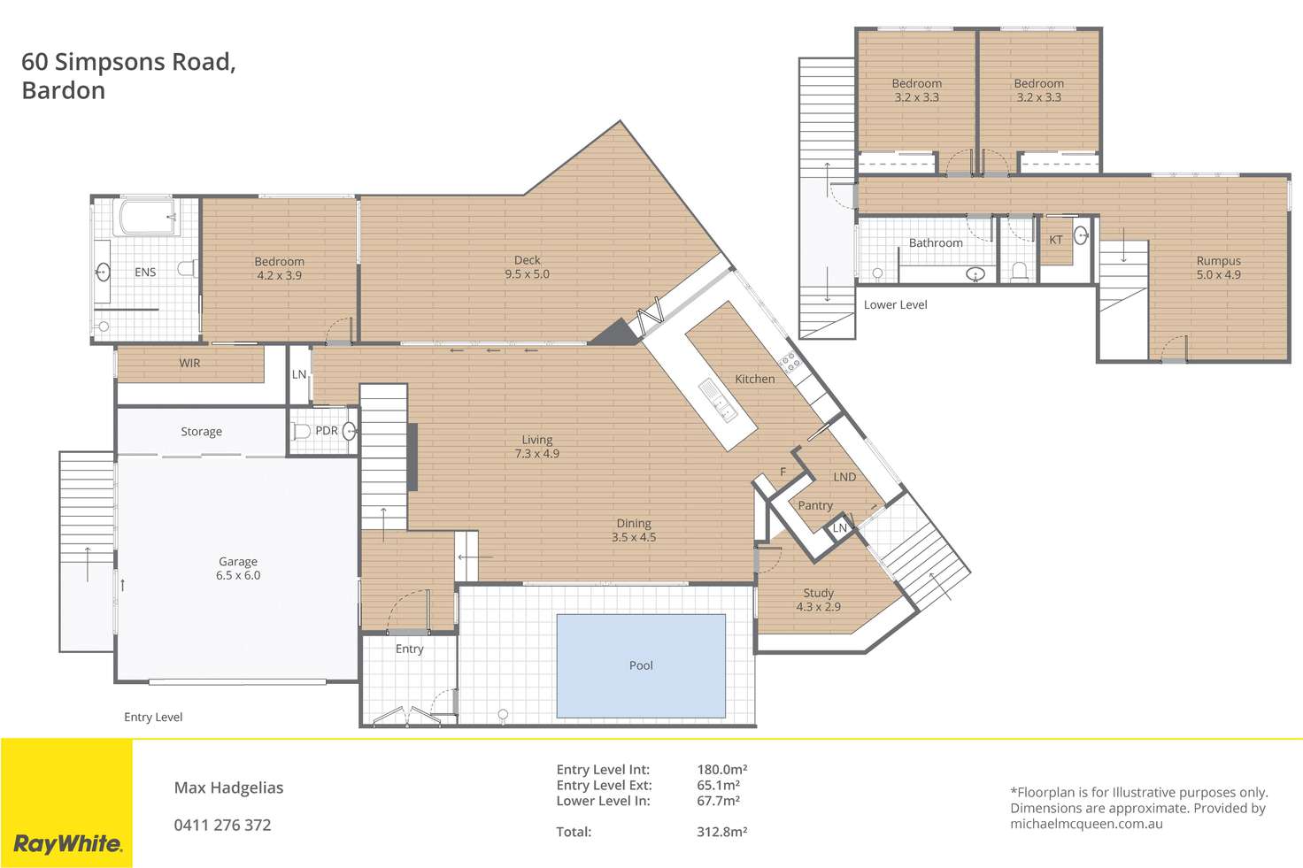 Floorplan of Homely house listing, 60 Simpsons Road, Bardon QLD 4065