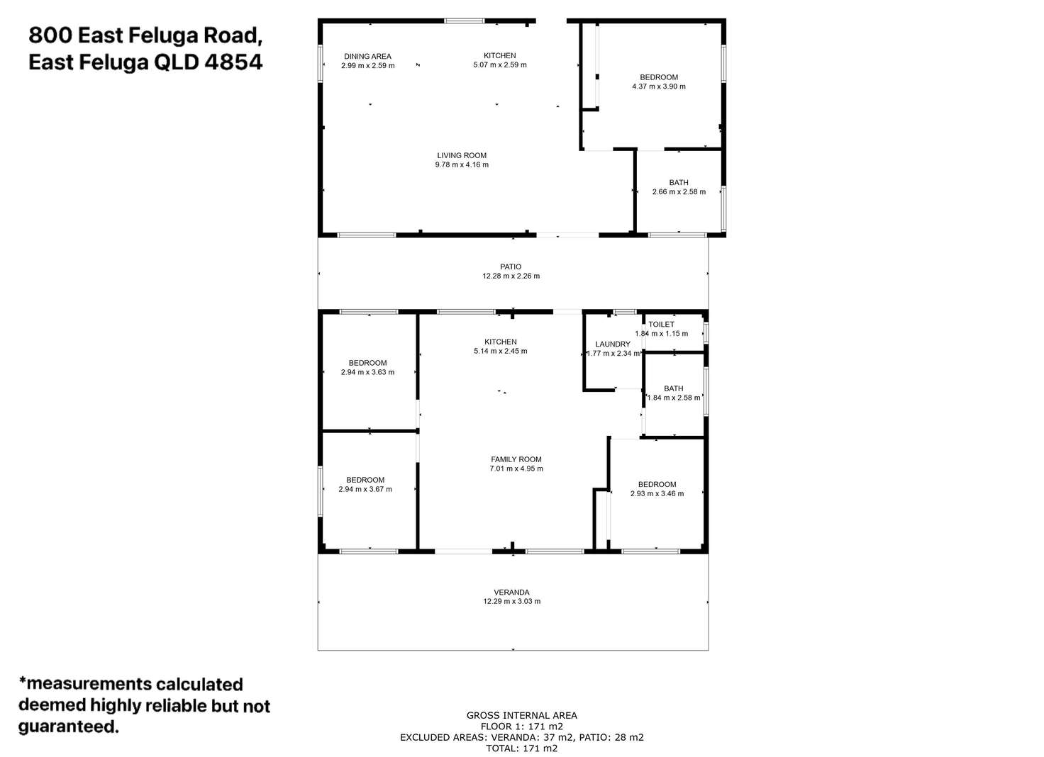 Floorplan of Homely house listing, 800 East Feluga Road, East Feluga QLD 4854