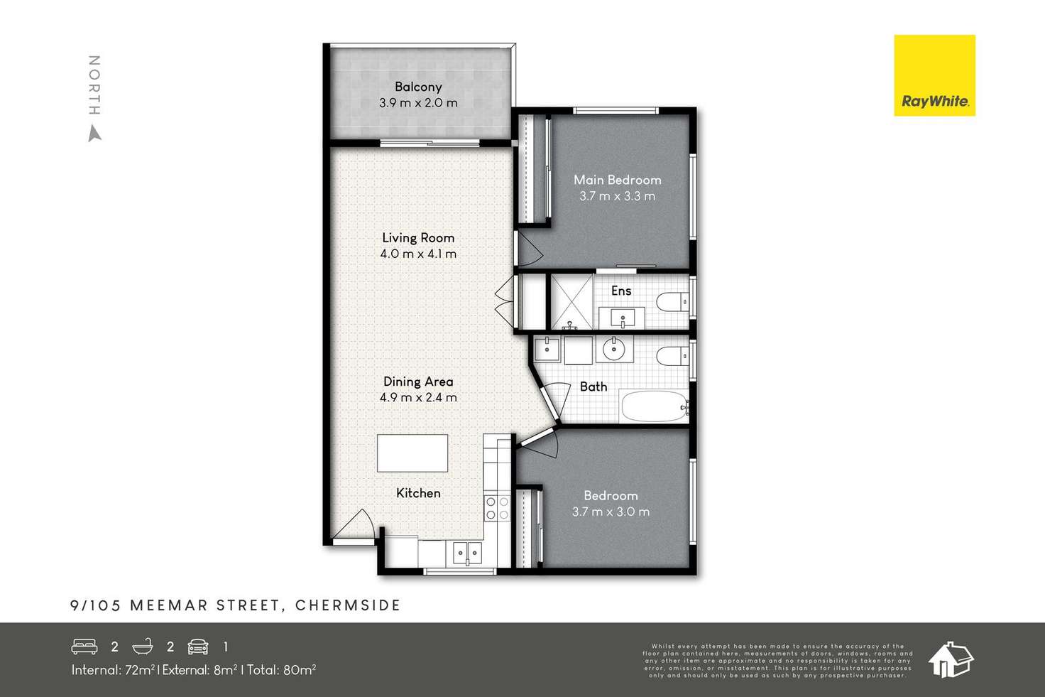 Floorplan of Homely unit listing, 9/105 Meemar Street, Chermside QLD 4032