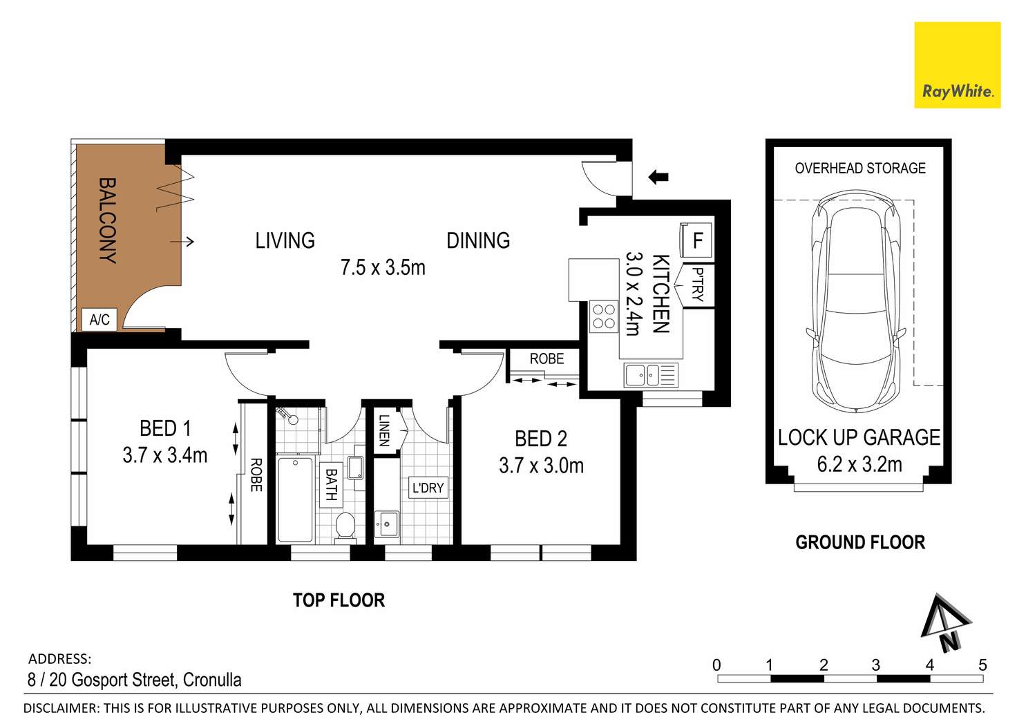 Floorplan of Homely unit listing, 8/20-22 Gosport Street, Cronulla NSW 2230