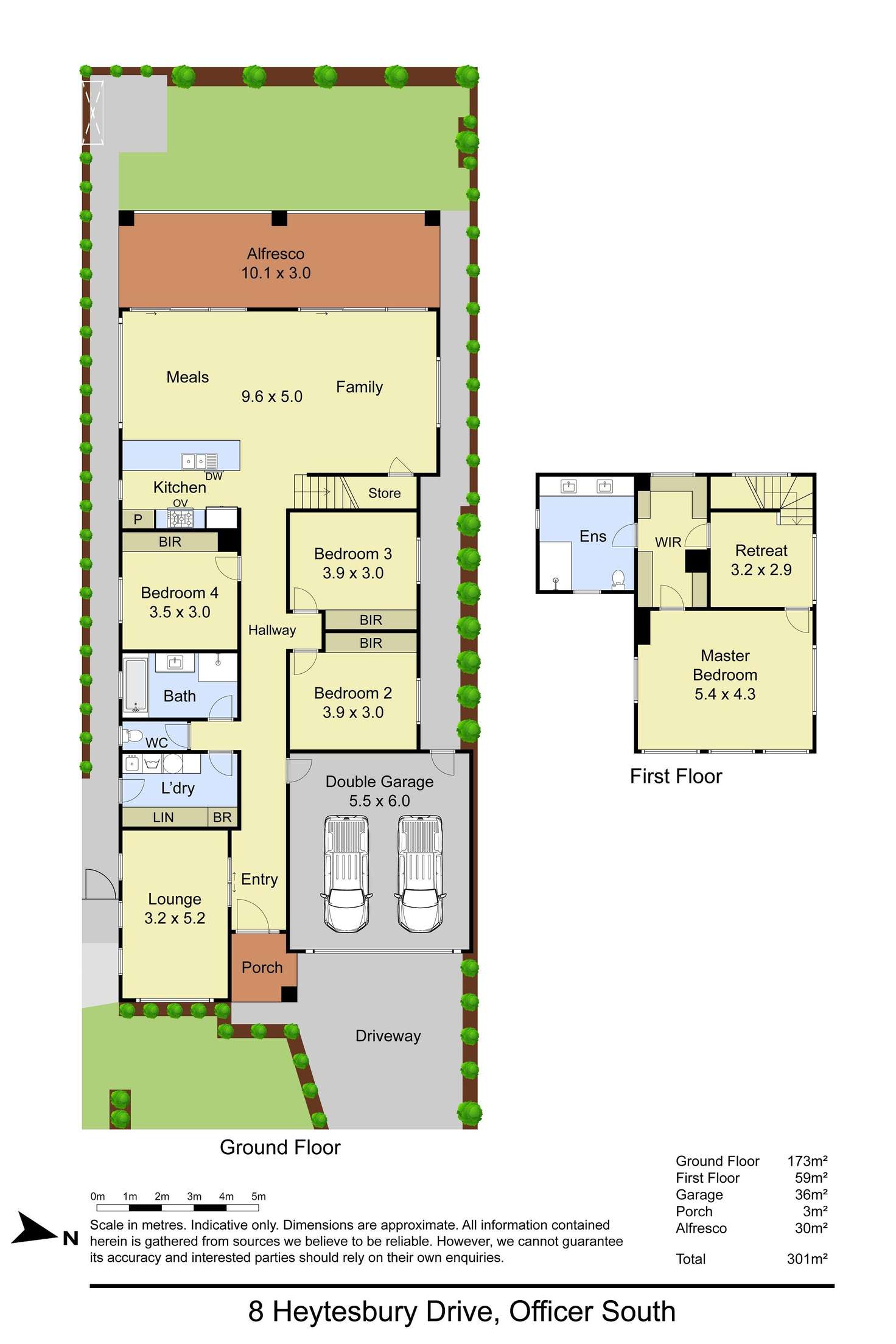 Floorplan of Homely house listing, 8 Heytesbury Drive, Officer South VIC 3809