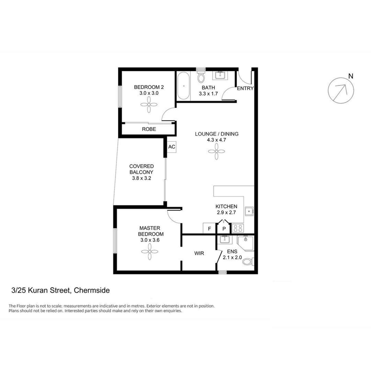 Floorplan of Homely unit listing, 3/25 Kuran Street, Chermside QLD 4032