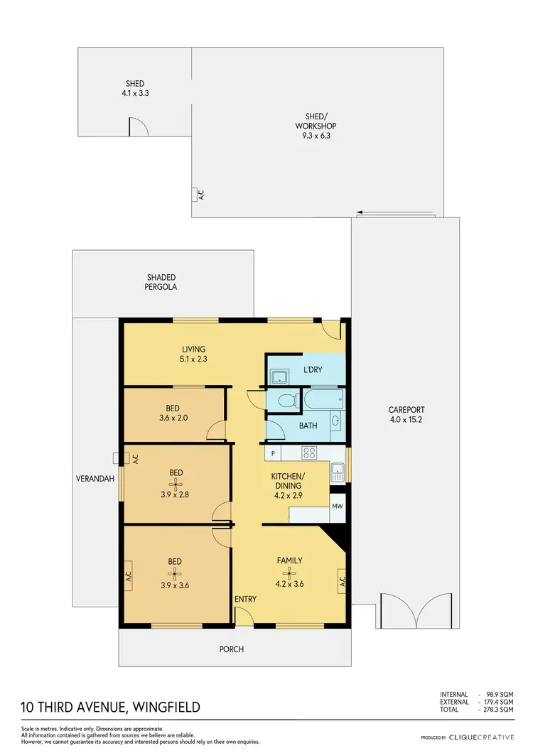 Floorplan of Homely house listing, 10 Third Street, Wingfield SA 5013